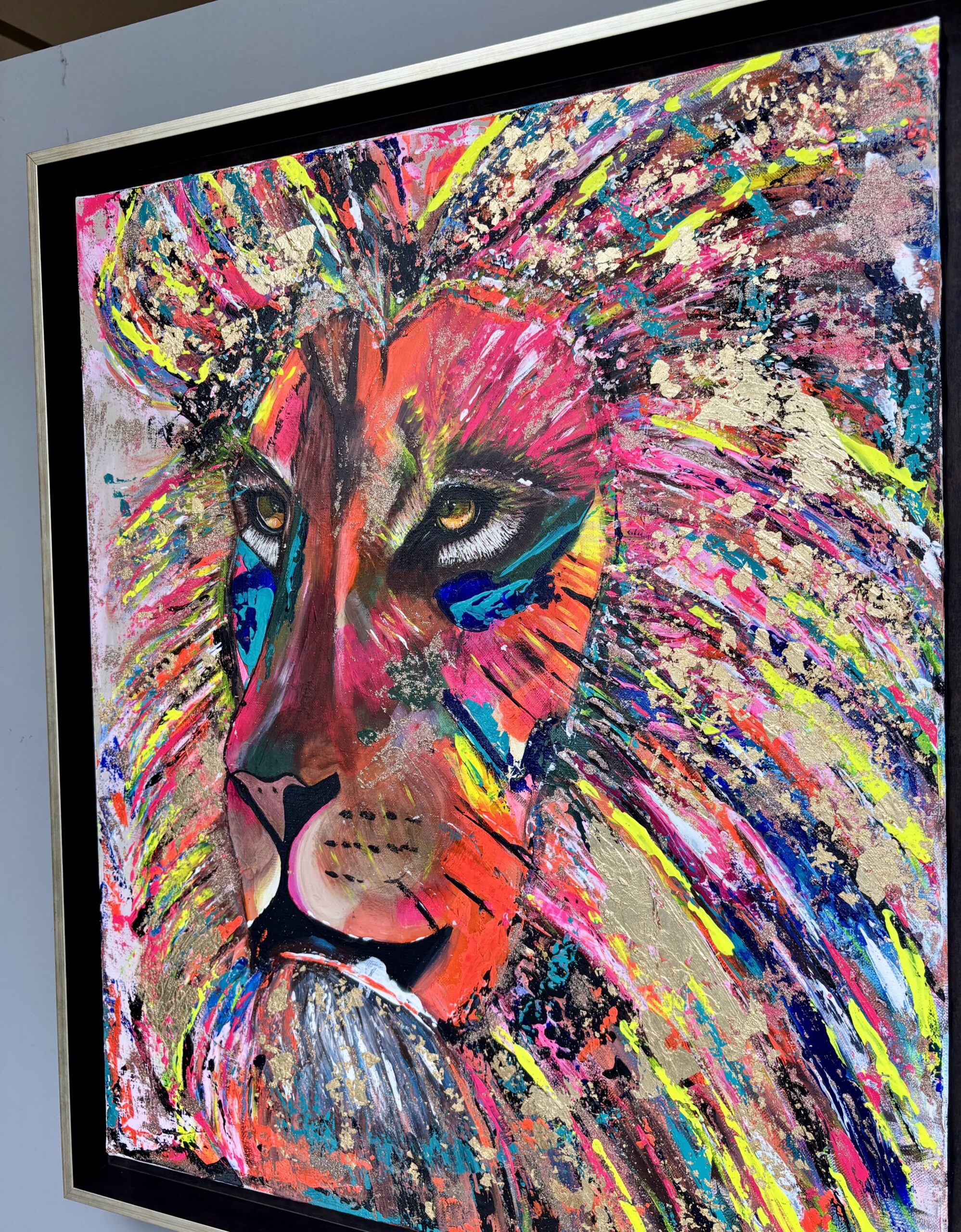 Lion chromatique nadege grimaldi